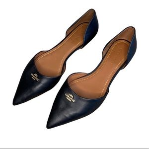Brand NEW COACH pointy toe D’Orsay flats 8.5
